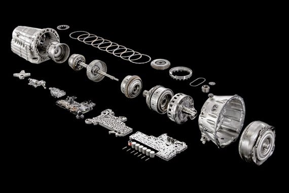 Vue technique de la Mercedes 9G-TRONIC Boîte de vitesses automatique Mercedes 9G-TRONIC à 9 rapports